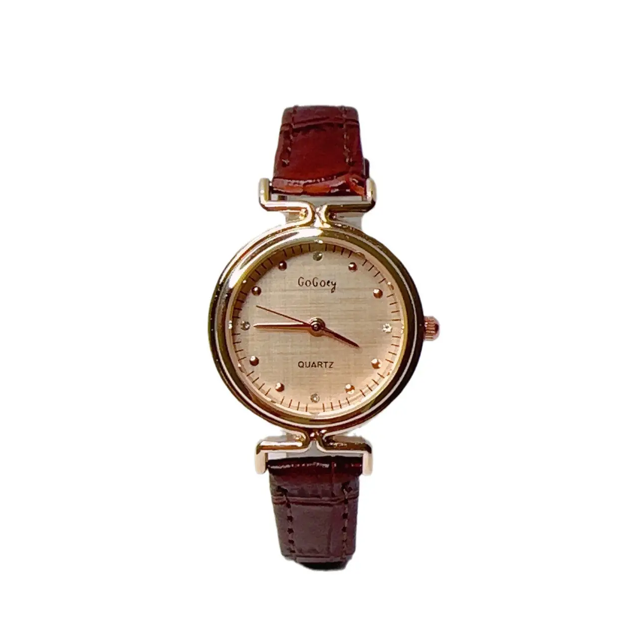 Women's Quartz Watch with Brown Leather Belt - Image 9