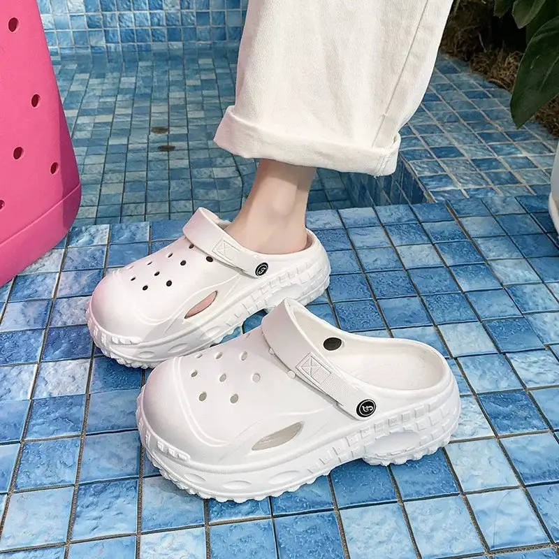Korean Style Atmospheric Distinctive Two-Wear Sandals and Slippers Women's Spring and Summer Breathable Wet Beach Cave Shoes Non-Slip All-Match - Image 5