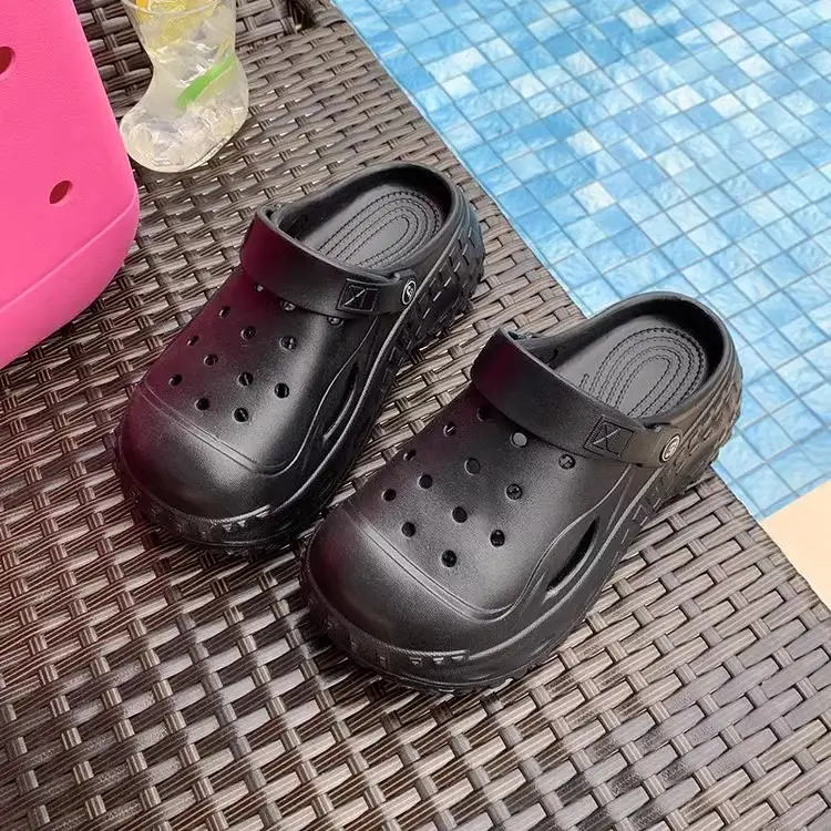 Korean Style Atmospheric Distinctive Two-Wear Sandals and Slippers Women's Spring and Summer Breathable Wet Beach Cave Shoes Non-Slip All-Match - Image 8