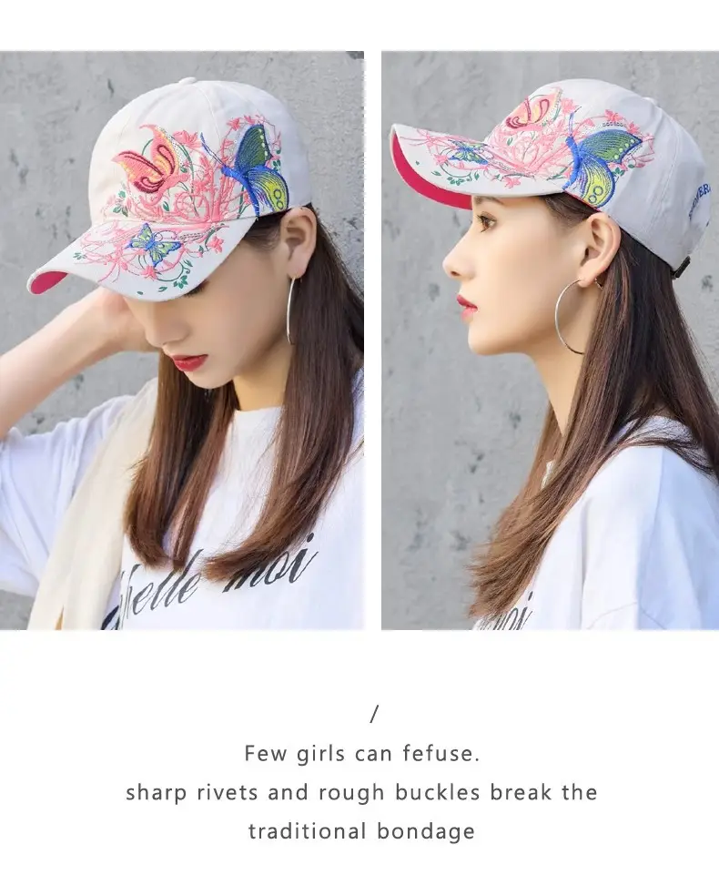 Women Korean Style Peaked Sun Hat Rose Red Soft Top Winter Outdoor Baseball Cap — feature 11