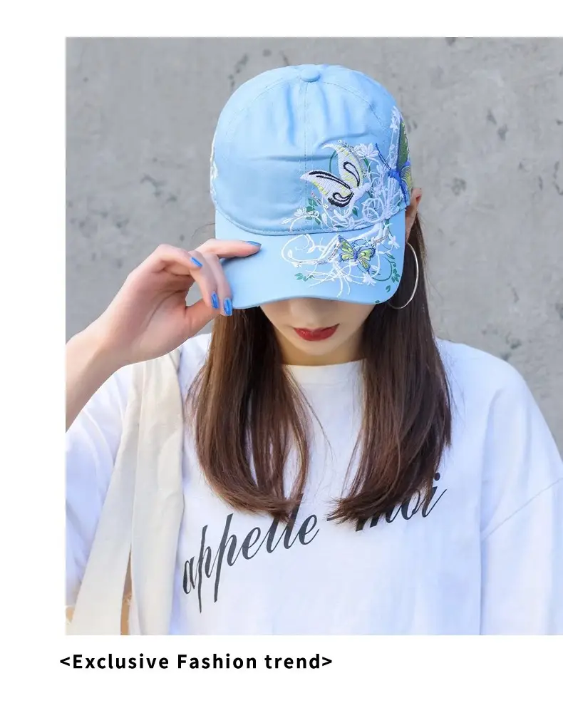 Women Korean Style Peaked Sun Hat Rose Red Soft Top Winter Outdoor Baseball Cap — feature 12