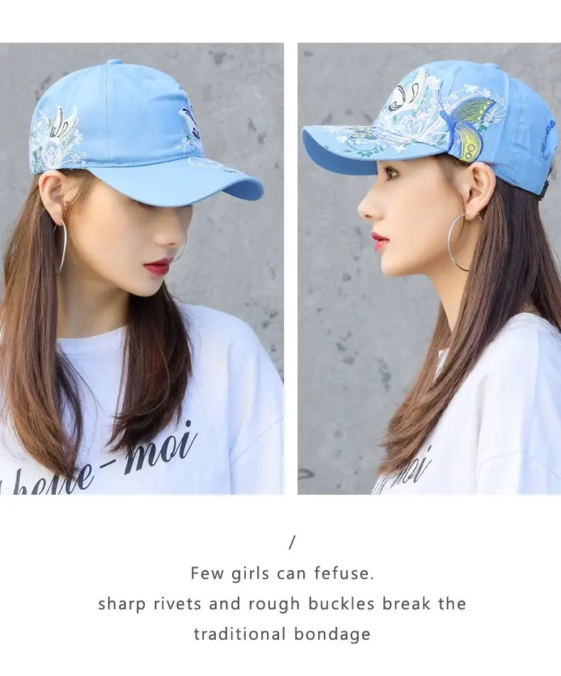 Women Korean Style Peaked Sun Hat Rose Red Soft Top Winter Outdoor Baseball Cap — feature 13