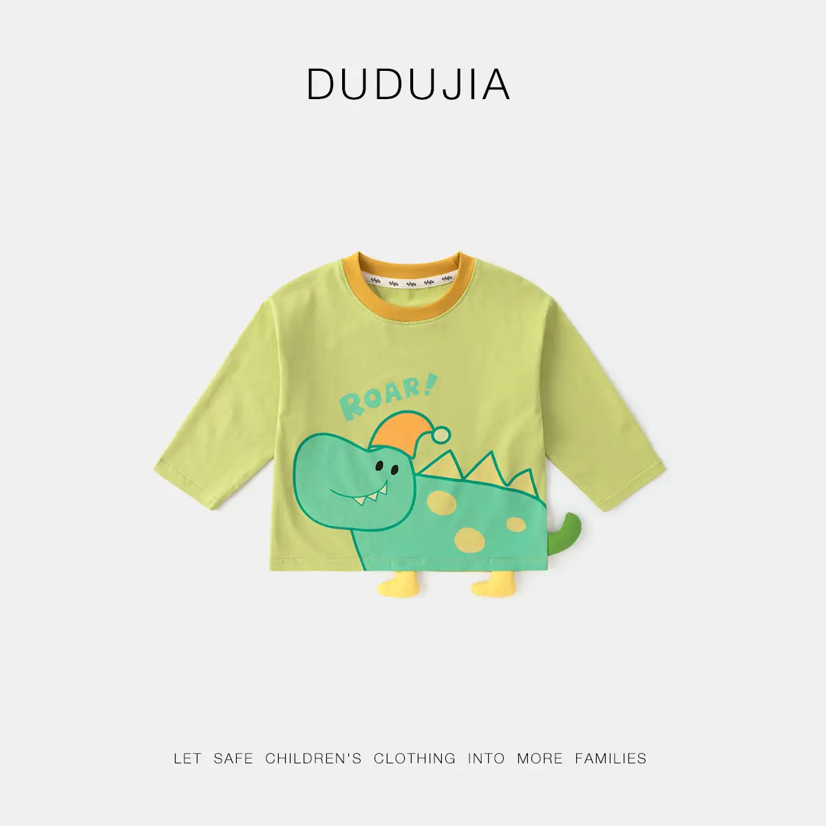 Dudu Baby Pink Long Sleeve T-Shirt with Cat Print