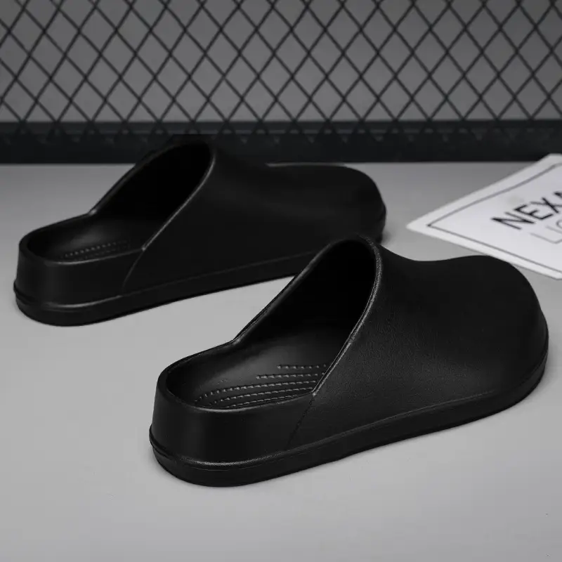 Baotou Women's Summer Non-slip Wear-resistant Non-stinky Foot Sandals All-match Breathable High-end Couple Chef Shoes