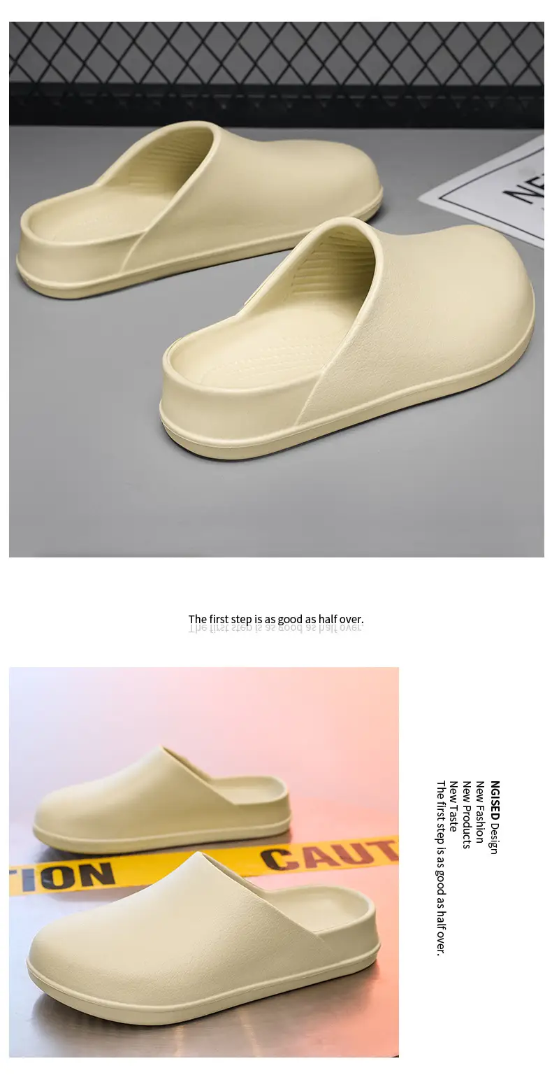 Baotou Women's Summer Non-slip Wear-resistant Non-stinky Foot Sandals All-match Breathable High-end Couple Chef Shoes — feature 12