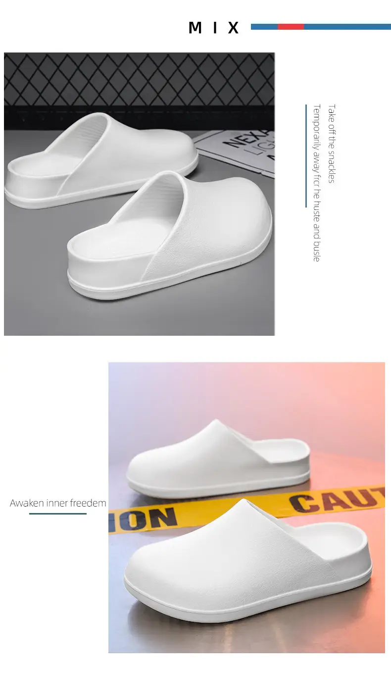 Baotou Women's Summer Non-slip Wear-resistant Non-stinky Foot Sandals All-match Breathable High-end Couple Chef Shoes — feature 5