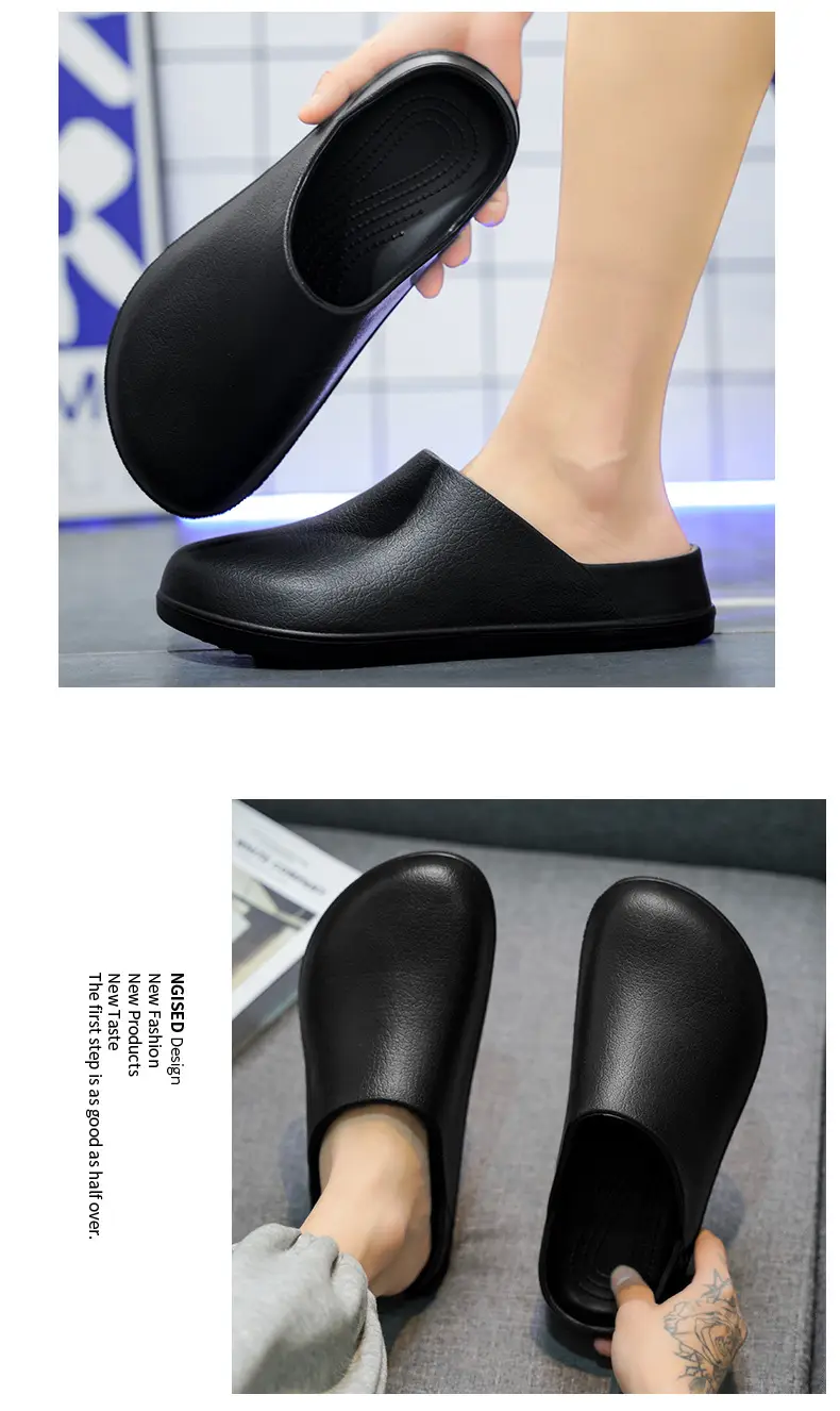 Baotou Women's Summer Non-slip Wear-resistant Non-stinky Foot Sandals All-match Breathable High-end Couple Chef Shoes — feature 7