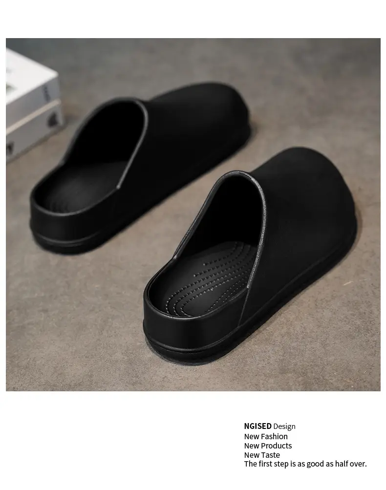 Baotou Women's Summer Non-slip Wear-resistant Non-stinky Foot Sandals All-match Breathable High-end Couple Chef Shoes — feature 8