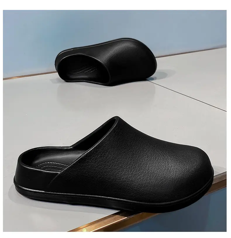 Baotou Women's Summer Non-slip Wear-resistant Non-stinky Foot Sandals All-match Breathable High-end Couple Chef Shoes — feature 9