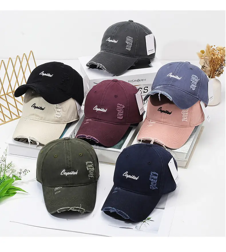 Vintage Rick Cap Unisex Washed Baseball Cap — feature 8