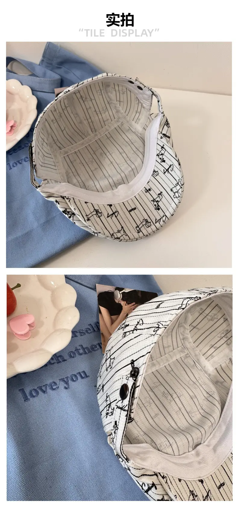 2025 Korean Stripe Duck Cap Women Retro British Pattern — feature 5