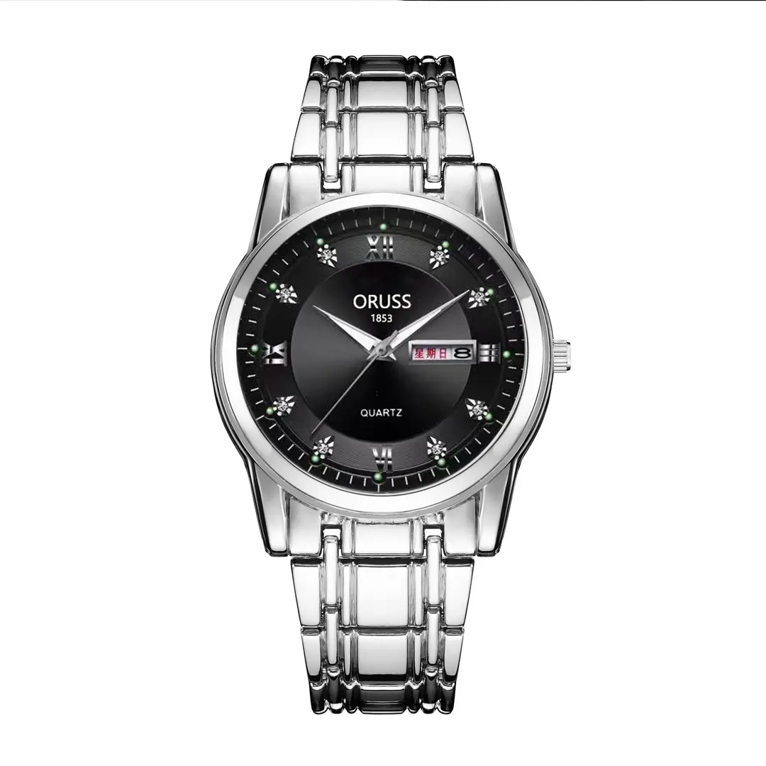 Swiss gold watch hollow simulation automatic non-mechanical watch atmospheric business waterproof luminous calendar watch men's watch — feature 15