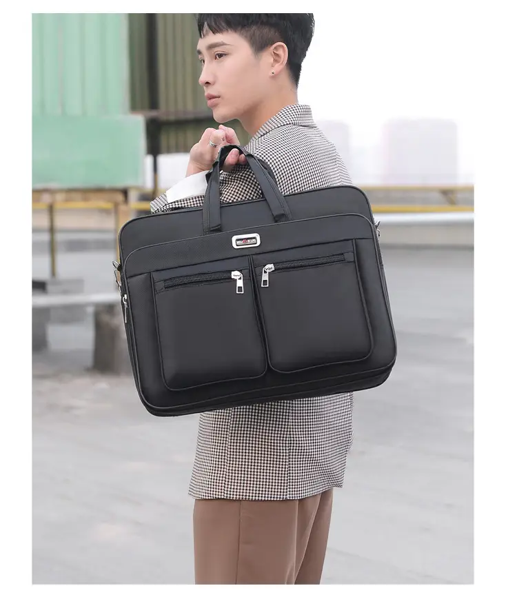 15 Inch Laptop Bag Black Shoulder Travel Office Student — feature 11