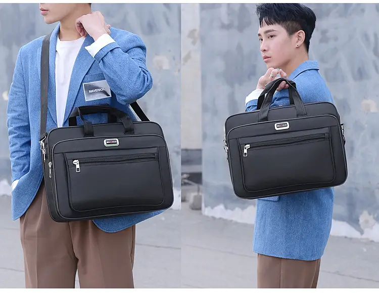 15 Inch Laptop Bag Black Shoulder Travel Office Student — feature 14