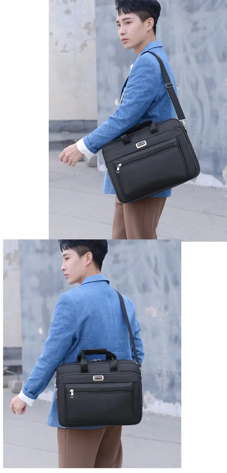 15 Inch Laptop Bag Black Shoulder Travel Office Student — feature 15