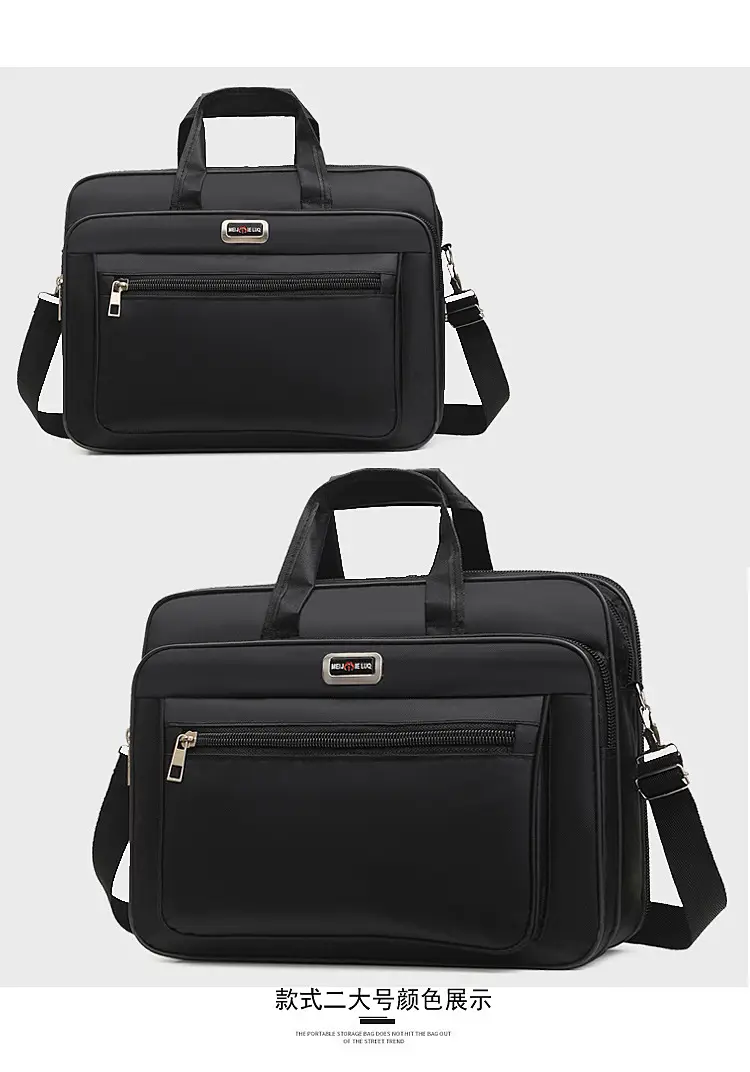 15 Inch Laptop Bag Black Shoulder Travel Office Student — feature 21