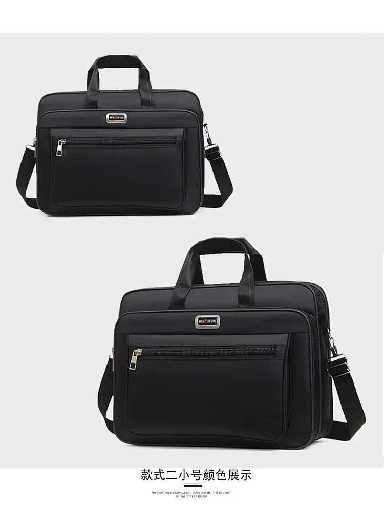 15 Inch Laptop Bag Black Shoulder Travel Office Student — feature 22