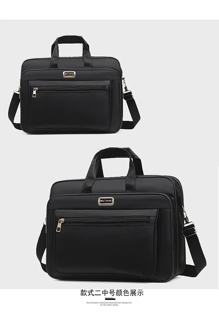 15 Inch Laptop Bag Black Shoulder Travel Office Student — feature 23