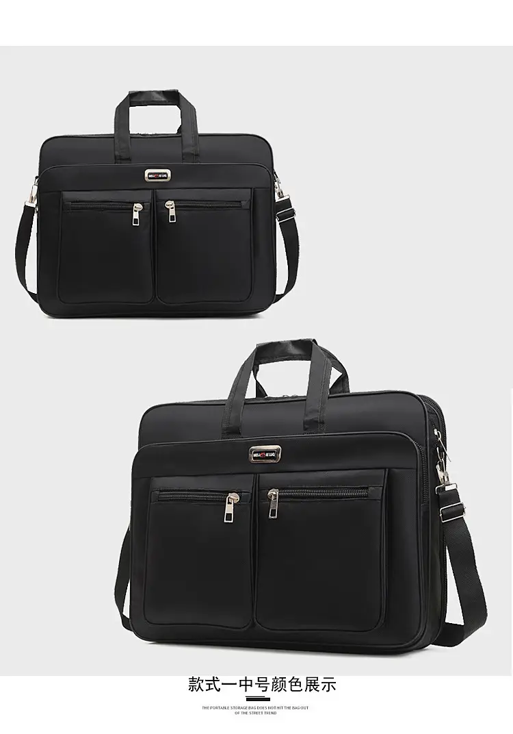 15 Inch Laptop Bag Black Shoulder Travel Office Student — feature 25