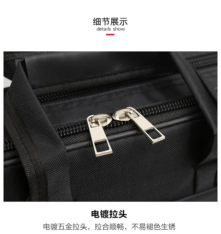 15 Inch Laptop Bag Black Shoulder Travel Office Student — feature 27