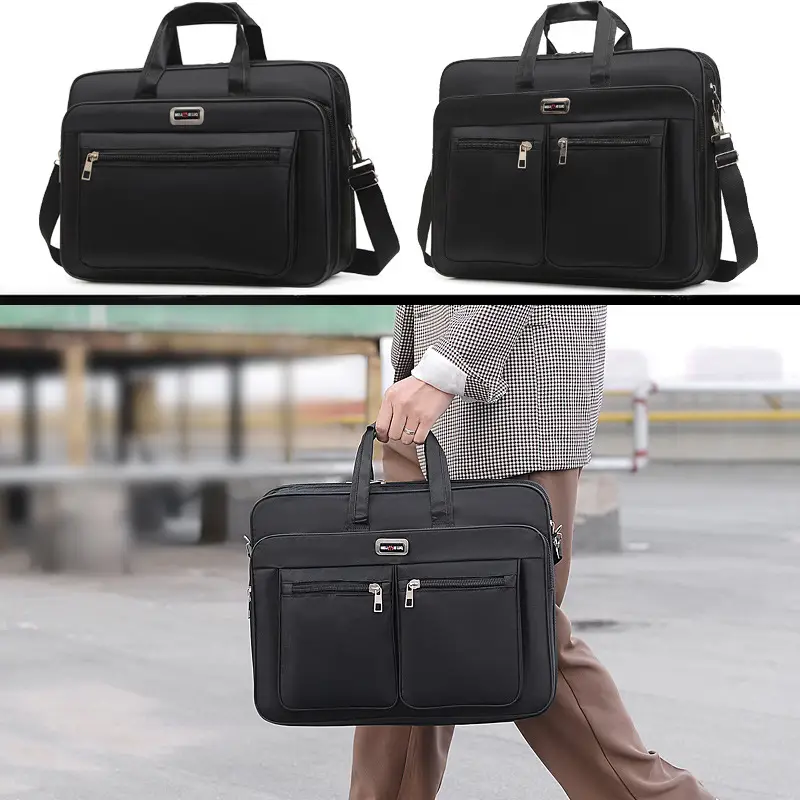 15 Inch Laptop Bag Black Shoulder Travel Office Student — feature 34