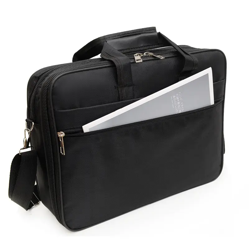 15 Inch Laptop Bag Black Shoulder Travel Office Student — feature 36