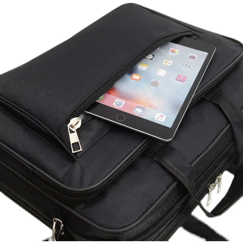 15 Inch Laptop Bag Black Shoulder Travel Office Student — feature 37