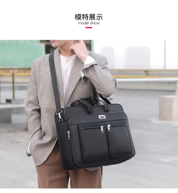 15 Inch Laptop Bag Black Shoulder Travel Office Student — feature 9