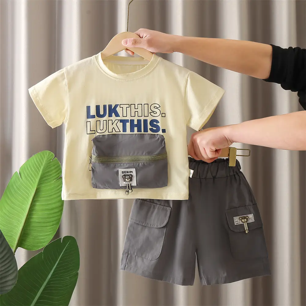 Boys Summer 2-5Yr English T-Shirt Shorts Set - Image 6