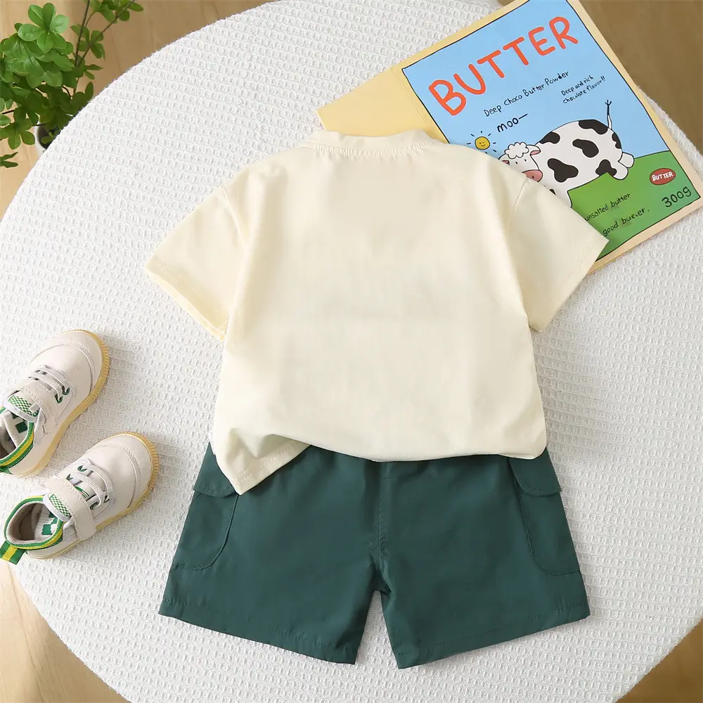 Boys Summer 2-5Yr English T-Shirt Shorts Set — feature 10