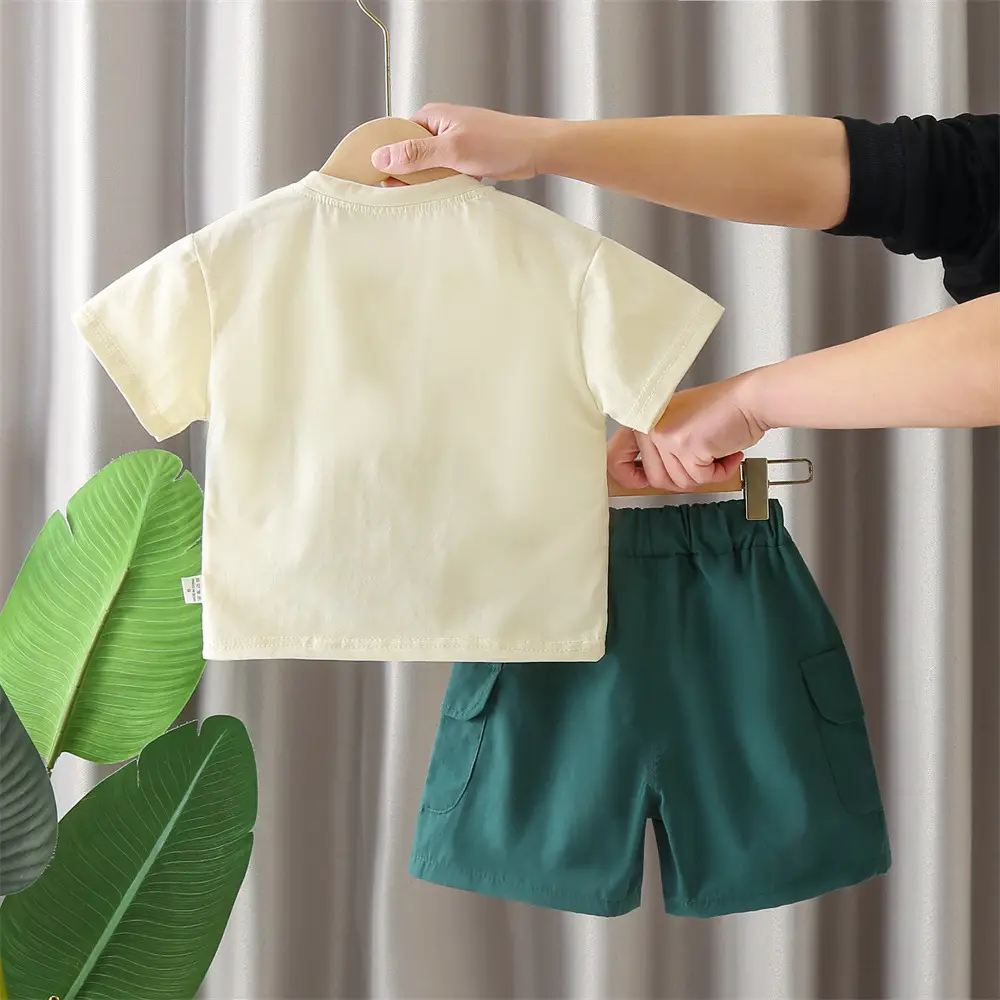 Boys Summer 2-5Yr English T-Shirt Shorts Set — feature 5