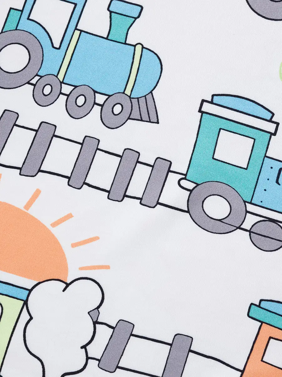 2025 Cartoon Car T-Shirt Boys Blue Summer Wear - Image 8