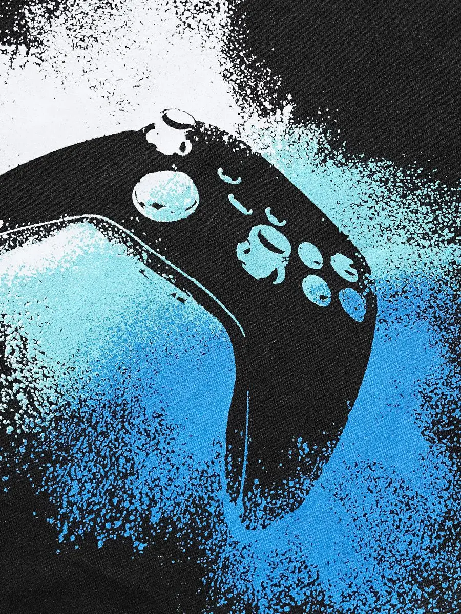 2025 Black Gaming Graphic T-Shirt for Kids - Image 5