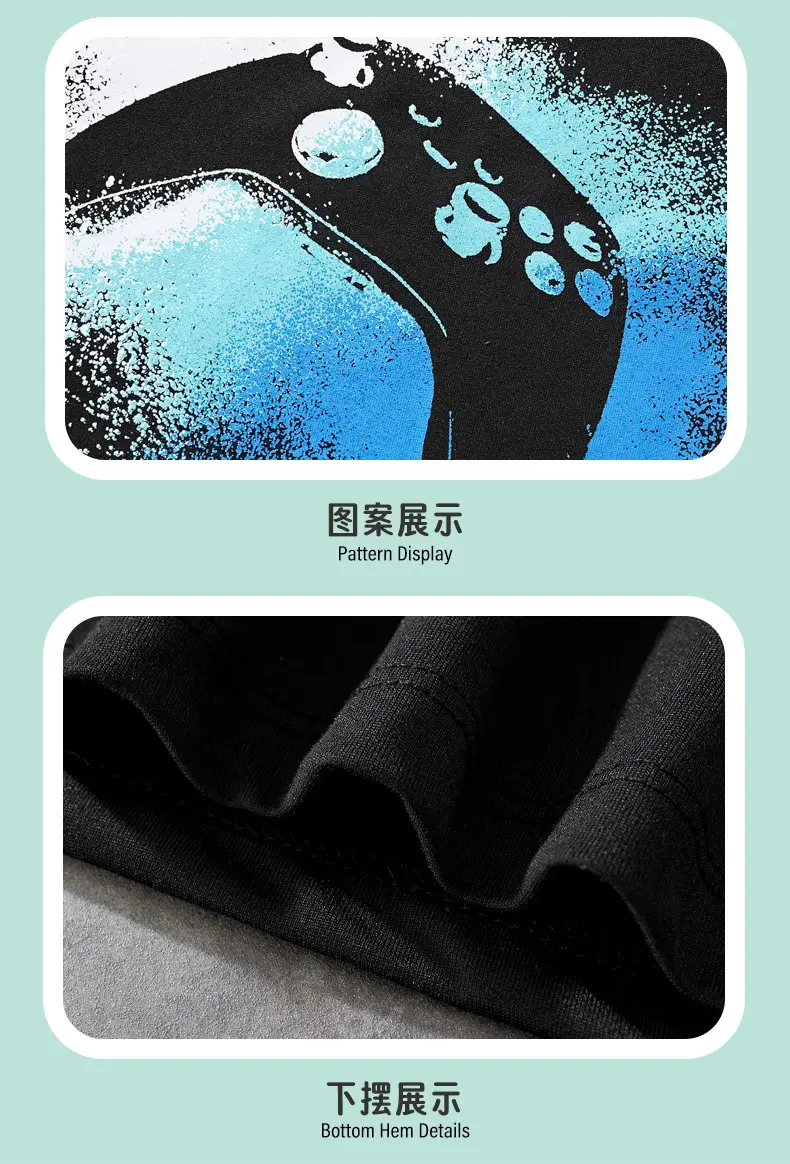 2025 Black Gaming Graphic T-Shirt for Kids — feature 8