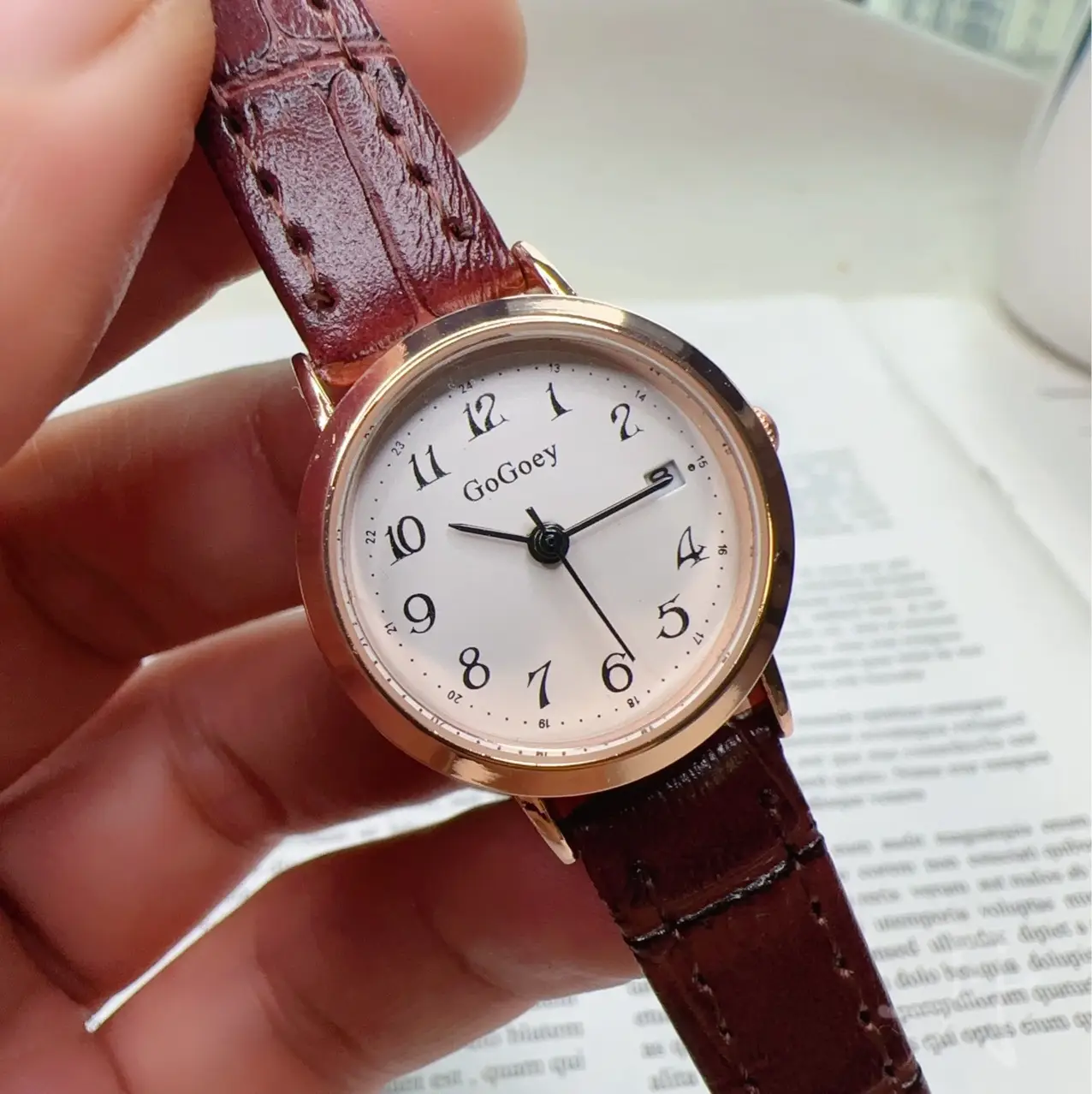 Women's Digital Dial Quartz Watch Red Belt Wholesale - Image 4