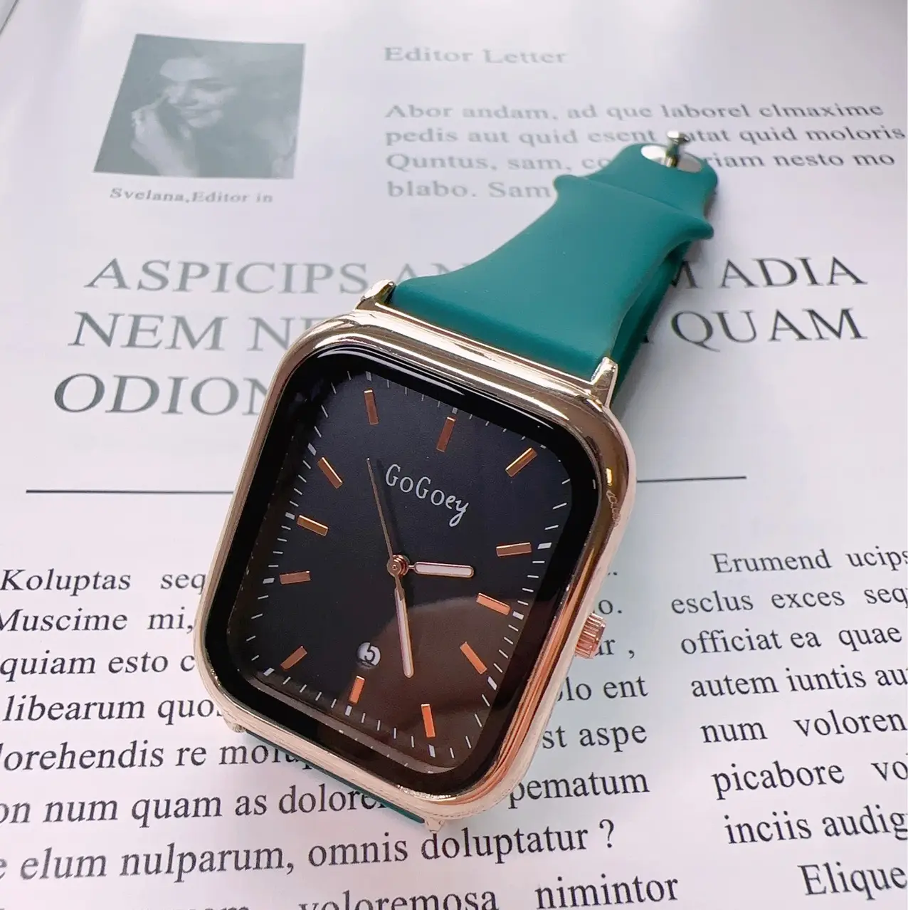 Gogoey White Square Watch for Women — feature 6