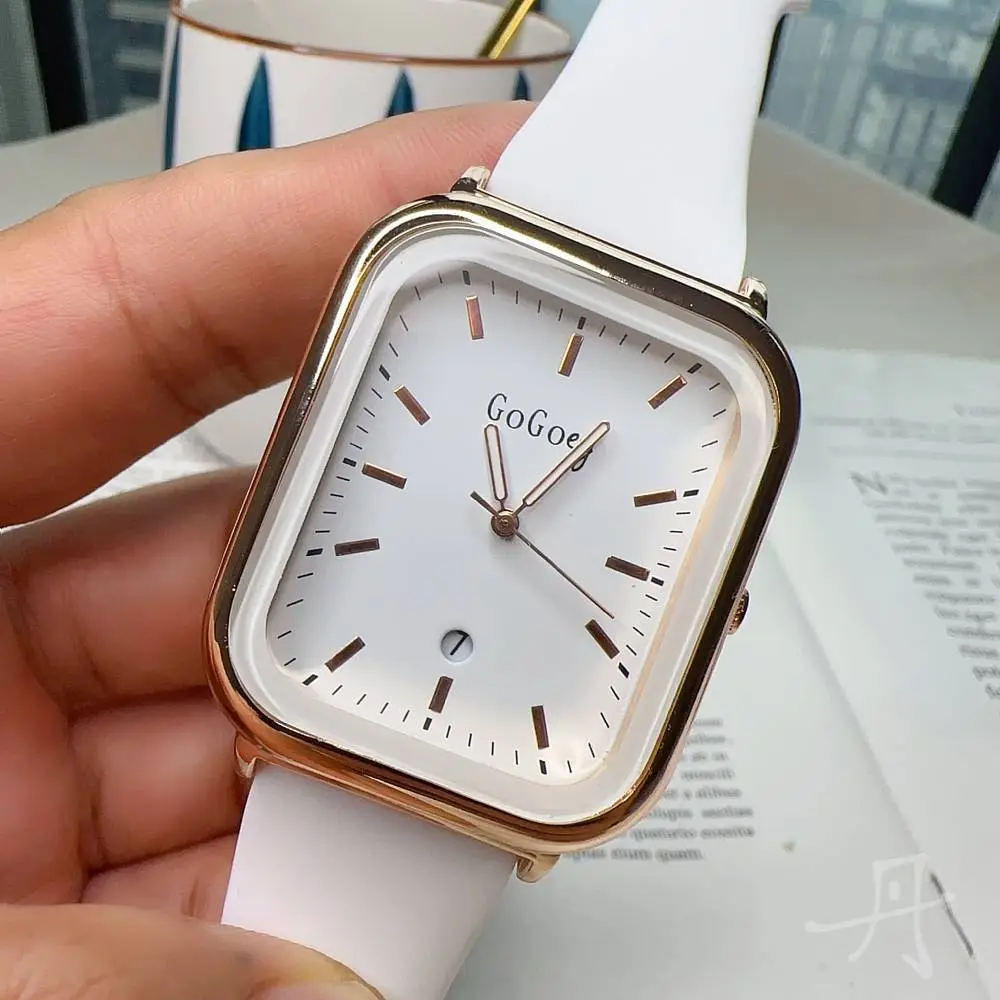 Gogoey White Square Watch for Women - Image 7