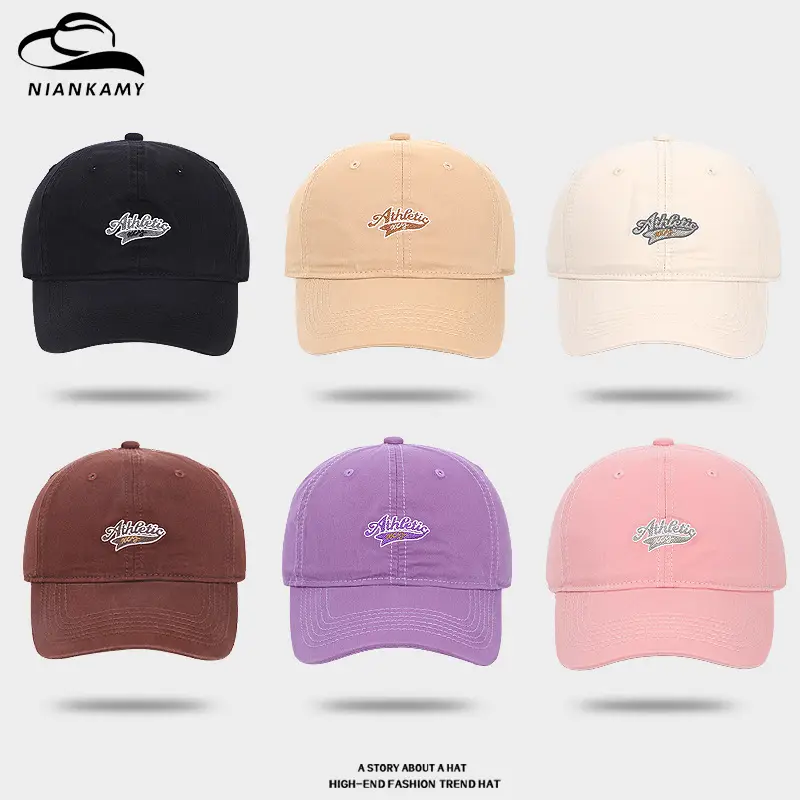 Pink Letter Embroidered Baseball Cap for Women - Image 11