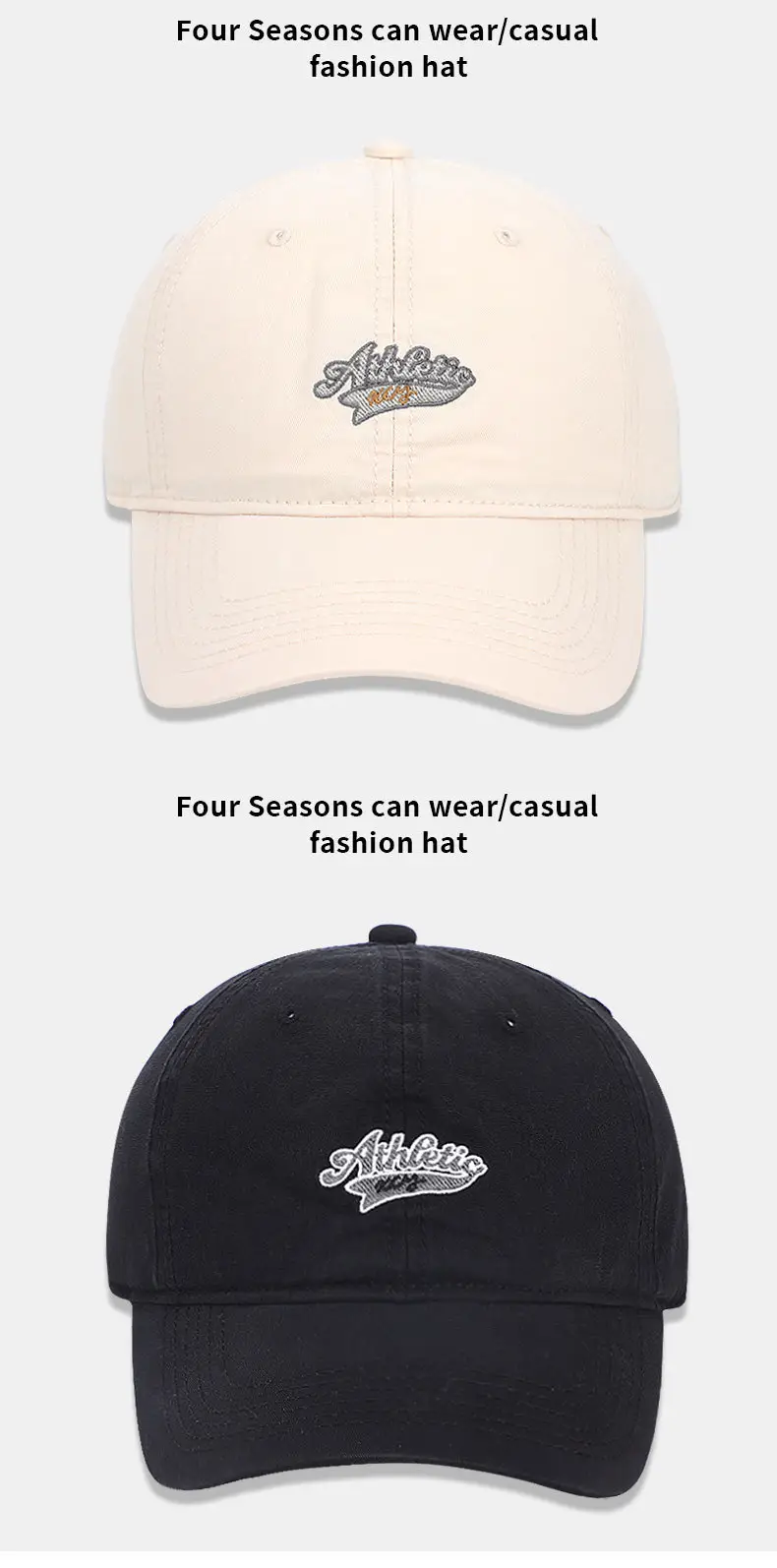 Pink Letter Embroidered Baseball Cap for Women — feature 14