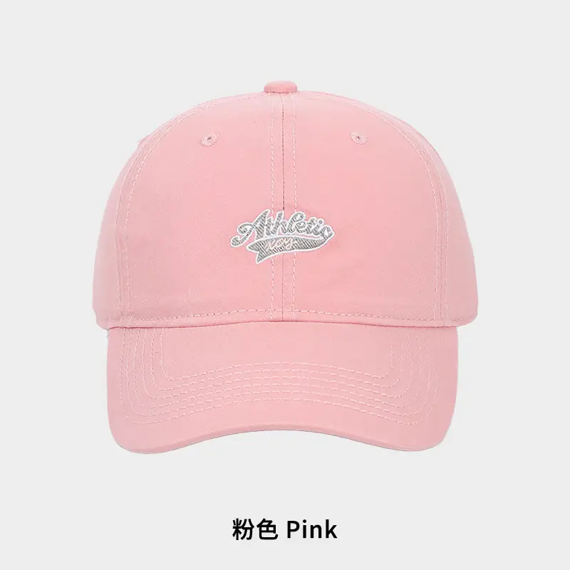 Pink Letter Embroidered Baseball Cap for Women - Image 4