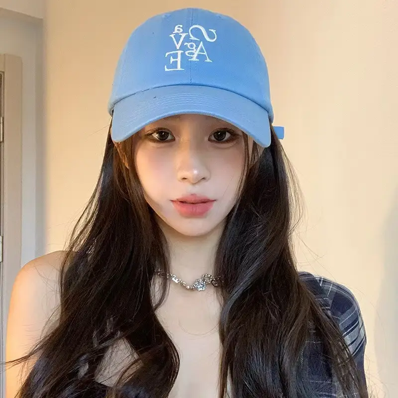 Blue Letter Embroidered Baseball Cap for Women Men - Image 7