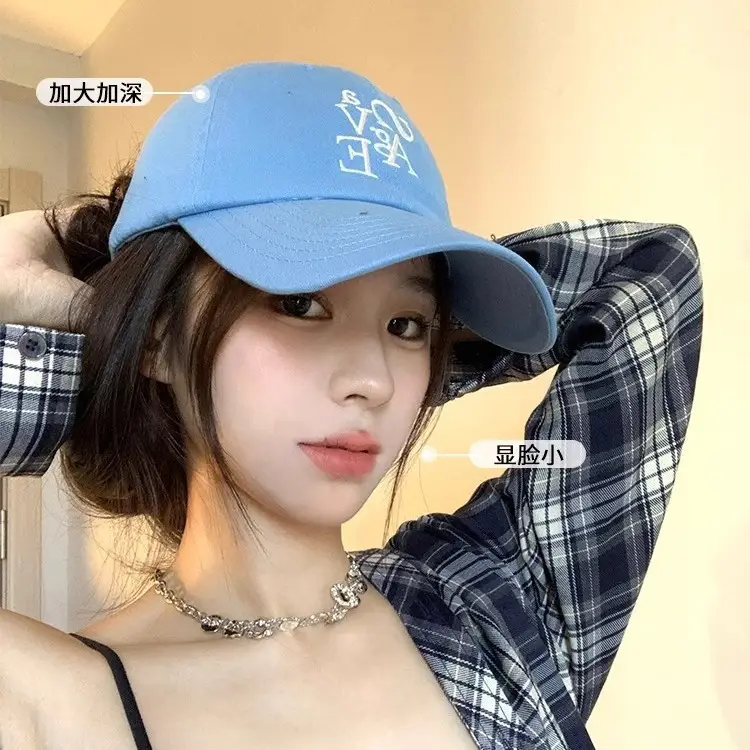 Blue Letter Embroidered Baseball Cap for Women Men - Image 8