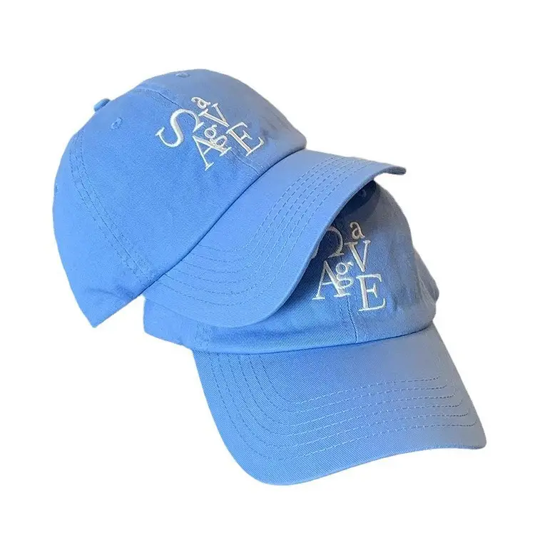 Blue Letter Embroidered Baseball Cap for Women Men - Image 11