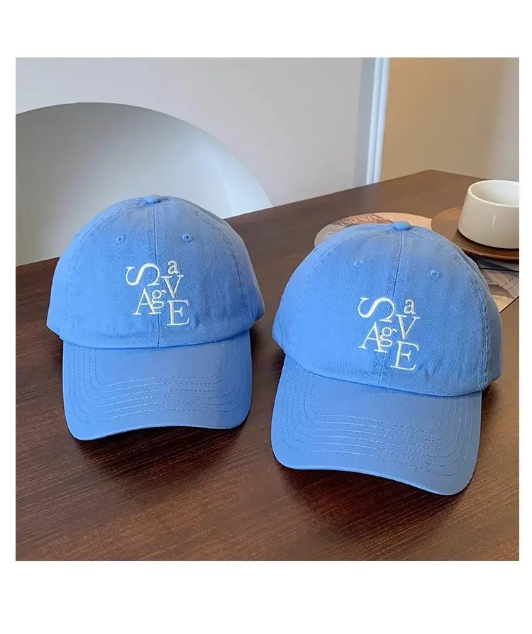 Blue Letter Embroidered Baseball Cap for Women Men — feature 14
