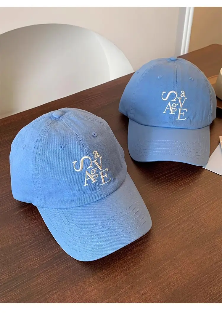 Blue Letter Embroidered Baseball Cap for Women Men — feature 15