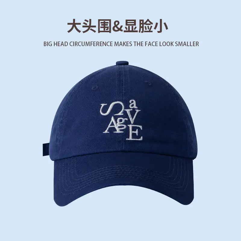 Blue Letter Embroidered Baseball Cap for Women Men - Image 5