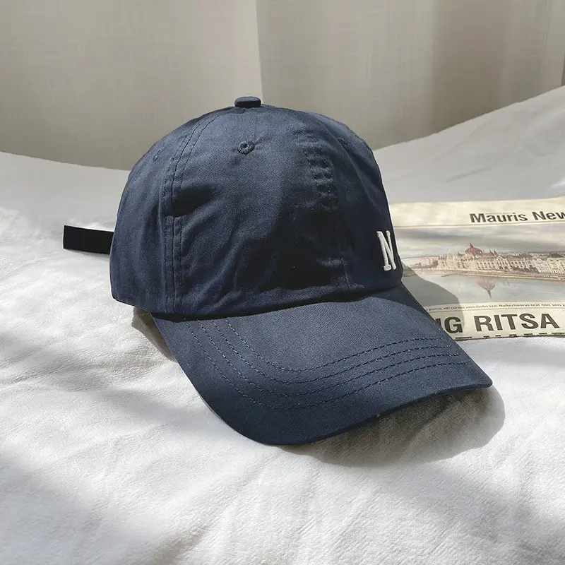 Black Embroidered Baseball Cap for Women Unisex - Image 2