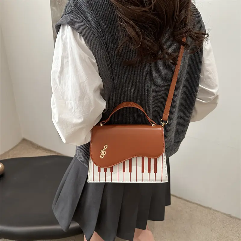 2025 Women's Blue Striped Shoulder Bag with Chain Strap - Image 8