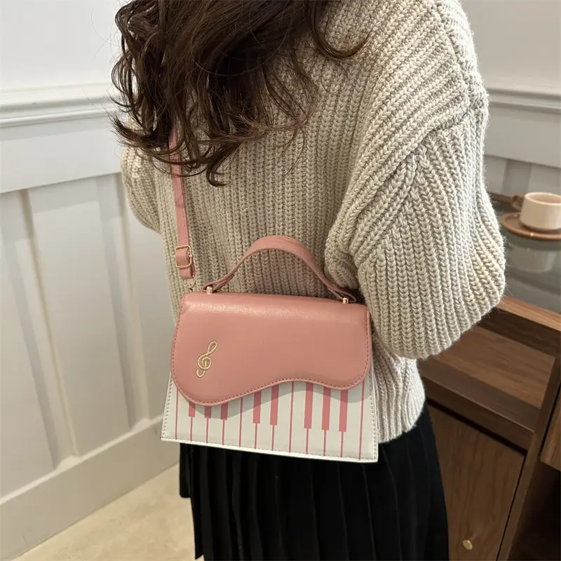 2025 Women's Blue Striped Shoulder Bag with Chain Strap - Image 9