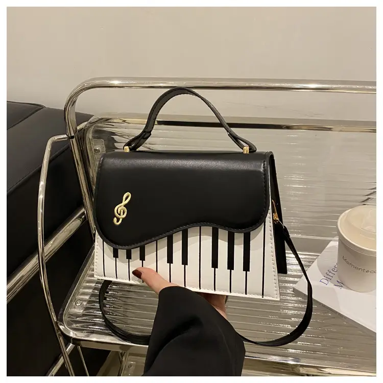 2025 Women's Blue Striped Shoulder Bag with Chain Strap — feature 13